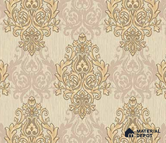 190932 | 5 Meter x 42 Inches Damask Look Wallpaper - 57.41 Sq. Ft.