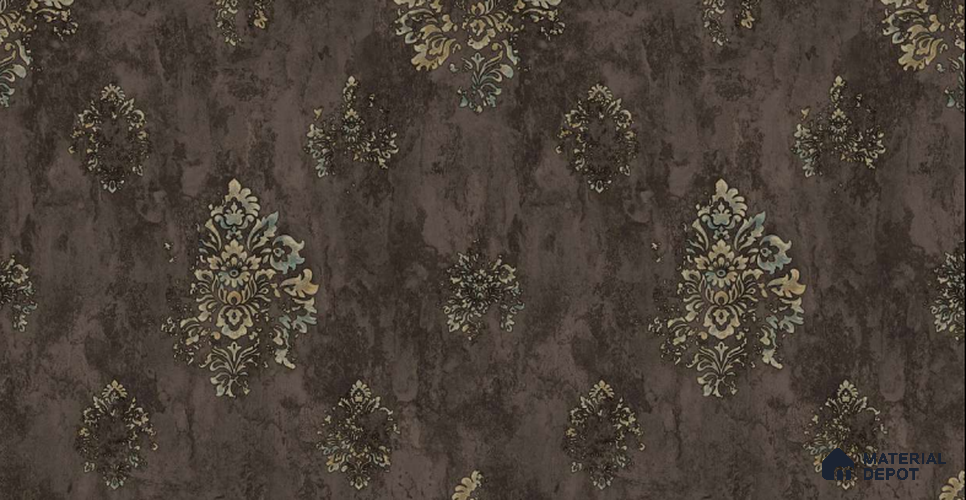 203-1 | 10 Meter x 21 Inches Damask Look Wallpaper - 57.05 Sq. Ft. | Minimum 15% wastage during installation