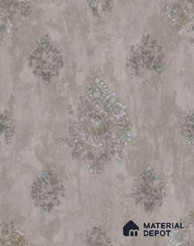 203-4 | 10 Meter x 21 Inches Damask Look Wallpaper - 57.05 Sq. Ft. | Minimum 15% wastage during installation