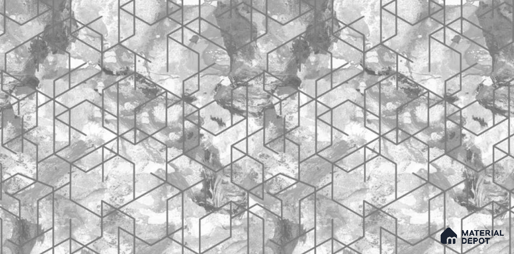 207-3 | 10 Meter x 21 Inches Geometric Look Wallpaper - 57.05 Sq. Ft. | Minimum 15% wastage during installation