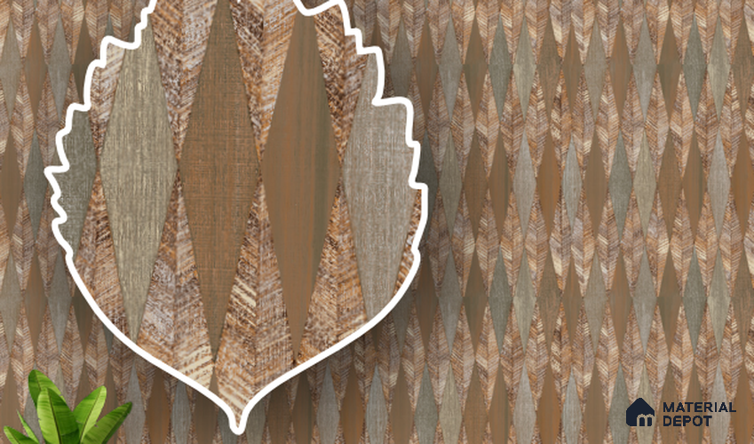 220322 | 10 Meter x 21 Inches Patterned Look Wallpaper - 57.41 Sq. Ft. | Minimum 15% wastage during installation