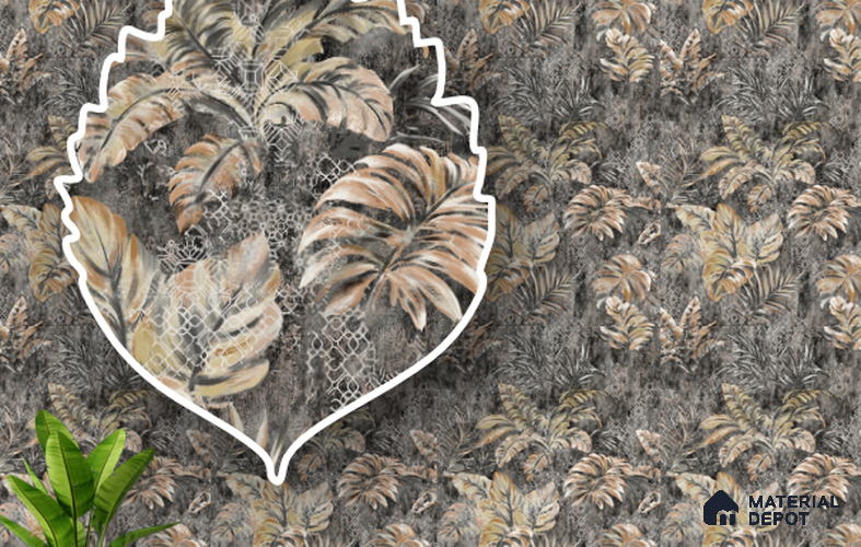 220357 | 10 Meter x 21 Inches Patterned Look Wallpaper - 57.41 Sq. Ft. | Minimum 15% wastage during installation