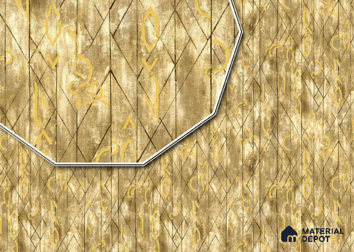 23739 | 10 Meter x 21 Inches Geometric Look Wallpaper - 57.05 Sq. Ft. | Minimum 15% wastage during installation