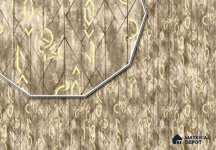 23741 | 10 Meter x 21 Inches Geometric Look Wallpaper - 57.05 Sq. Ft. | Minimum 15% wastage during installation