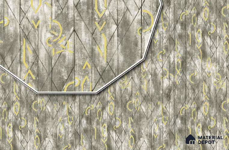 23742 | 10 Meter x 21 Inches Geometric Look Wallpaper - 57.05 Sq. Ft. | Minimum 15% wastage during installation