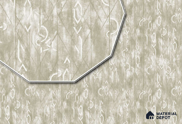 23743 | 10 Meter x 21 Inches Geometric Look Wallpaper - 57.05 Sq. Ft. | Minimum 15% wastage during installation
