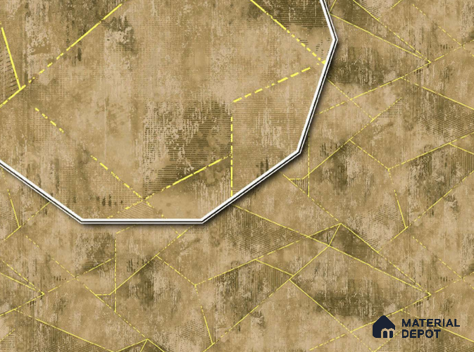 23763 | 10 Meter x 21 Inches Geometric Look Wallpaper - 57.05 Sq. Ft. | Minimum 15% wastage during installation