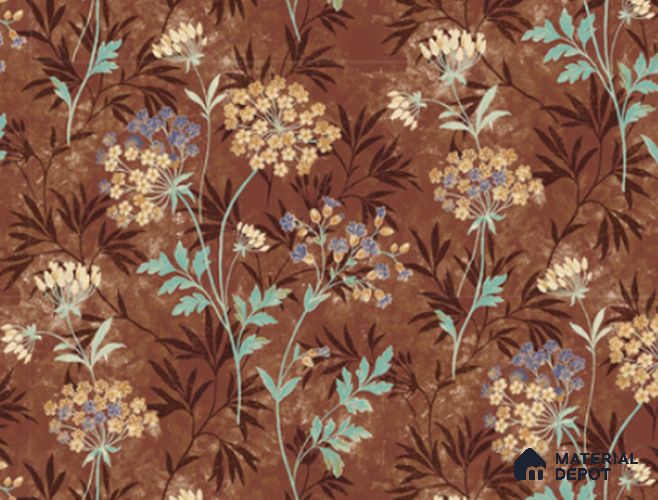 23824 | 10 Meter x 21 Inches Florals Look Wallpaper - 57.41 Sq. Ft. | Minimum 15% wastage during installation