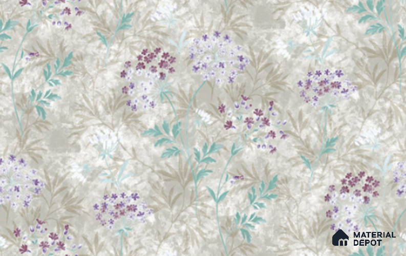 23826 | 10 Meter x 21 Inches Florals Look Wallpaper - 57.41 Sq. Ft. | Minimum 15% wastage during installation