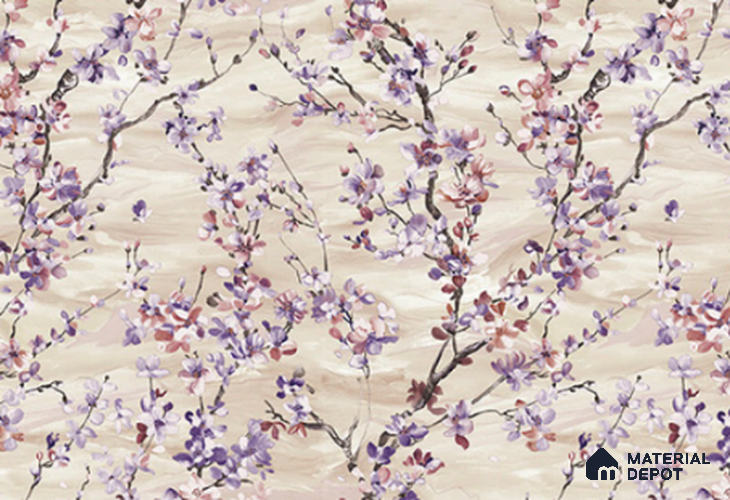 A close-up of a23853 | 10 Meter x 21 Inches Florals Look Wallpaper -57.41 Sq. Ft. available at Material Depot in Bangalore