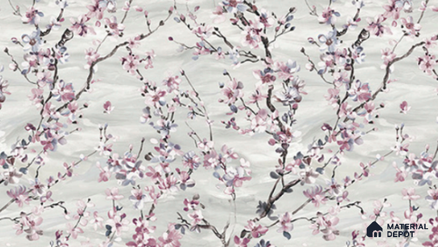 A close-up of a23859 | 10 Meter x 21 Inches Florals Look Wallpaper -57.41 Sq. Ft. available at Material Depot in Bangalore