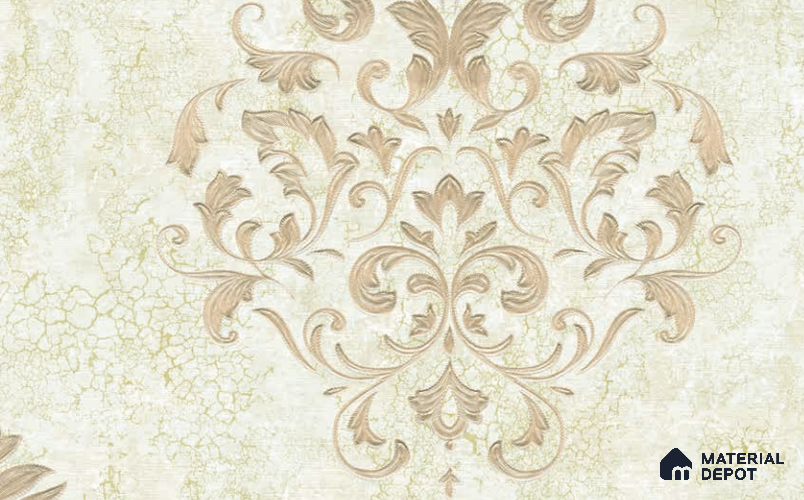 3013-05 | 5 Meter x 42 Inches Damask Look Wallpaper - 57.41 Sq. Ft. | Minimum 15% wastage during installation