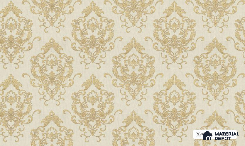 3903-2 | 5 Meter x 42 Inches Damask Look Wallpaper - 57.41 Sq. Ft. | Minimum 15% wastage during installation