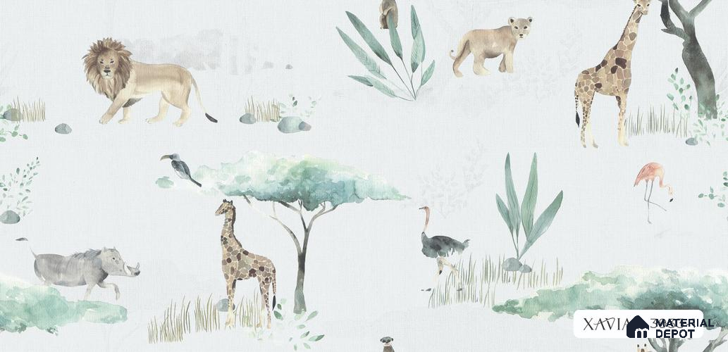 3933-1 | 5 Meter x 42 Inches Animal Print Look Wallpaper - 57.41 Sq. Ft. | Minimum 15% wastage during installation