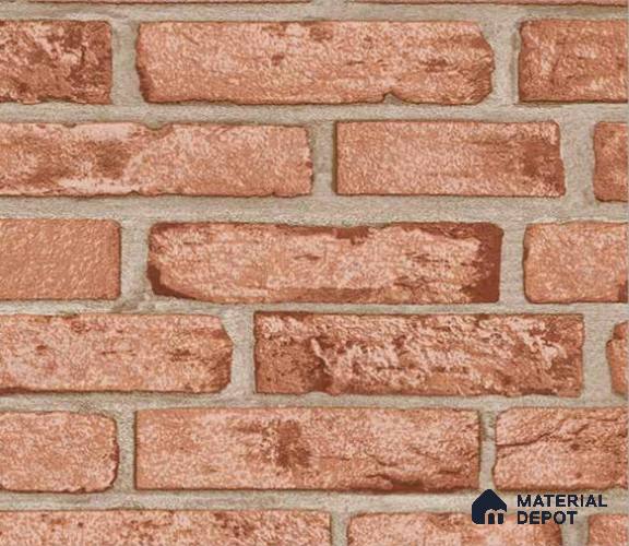 497-4 | 5 Meter x 42 Inches Brick Look Wallpaper - 57.43 Sq. Ft. | Minimum 15% wastage during installation