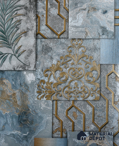 6014 | 10 Meter x 21 Inches Patterned Look Wallpaper - 57.05 Sq. Ft. | Minimum 15% wastage during installation