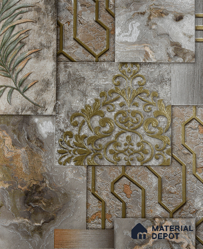 6016 | 10 Meter x 21 Inches Patterned Look Wallpaper - 57.05 Sq. Ft. | Minimum 15% wastage during installation