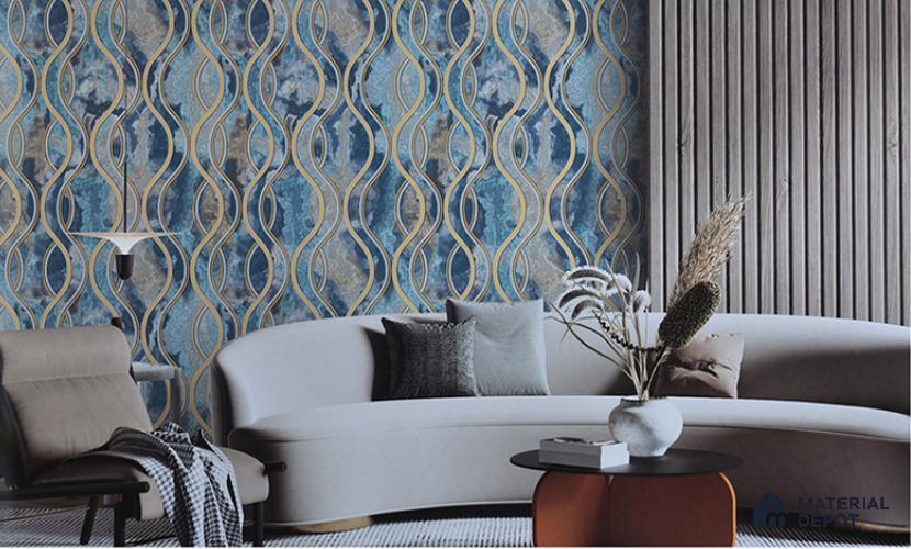 6049 | 10 Meter x 21 Inches Patterned Look Wallpaper - 57.05 Sq. Ft. | Minimum 15% wastage during installation