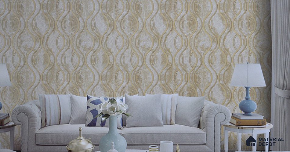 6052 | 10 Meter x 21 Inches Patterned Look Wallpaper - 57.05 Sq. Ft. | Minimum 15% wastage during installation