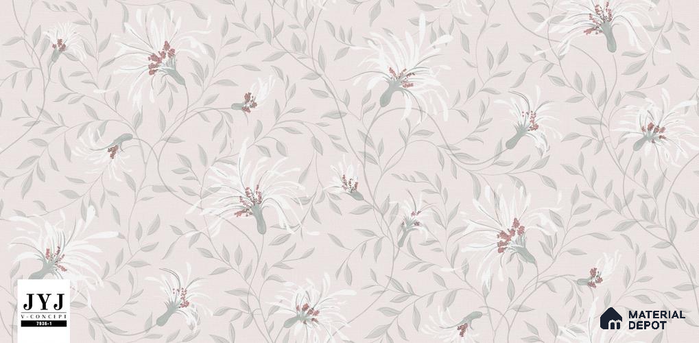7936-1 | 5 Meter x 42 Inches Florals Look Wallpaper - 57.41 Sq. Ft. | Minimum 15% wastage during installation