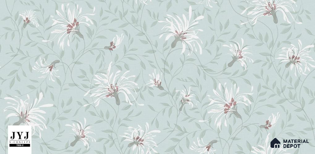 7936-2 | 5 Meter x 42 Inches Florals Look Wallpaper - 57.41 Sq. Ft. | Minimum 15% wastage during installation