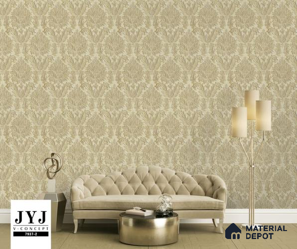 7937-2 | 5 Meter x 42 Inches Damask Look Wallpaper - 57.41 Sq. Ft. | Minimum 15% wastage during installation