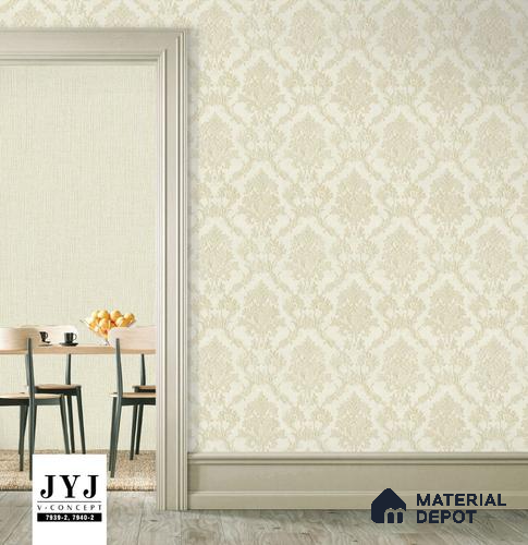 7939-2 | 5 Meter x 42 Inches Damask Look Wallpaper - 57.41 Sq. Ft. | Minimum 15% wastage during installation