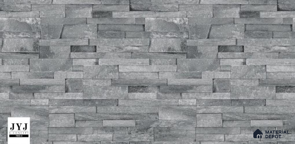 7943-3 | 5 Meter x 42 Inches Brick Look Wallpaper - 57.41 Sq. Ft. | Minimum 15% wastage during installation