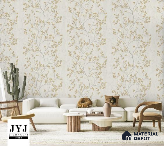 7948-1 | 5 Meter x 42 Inches Chinoiserie Look Wallpaper - 57.41 Sq. Ft. | Minimum 15% wastage during installation