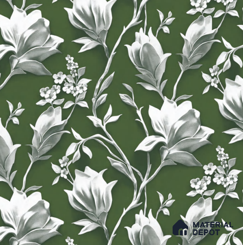 8001 | 10 Meter x 21 Inches Florals Look Wallpaper - 57.37 Sq. Ft. | Minimum 15% wastage during installation