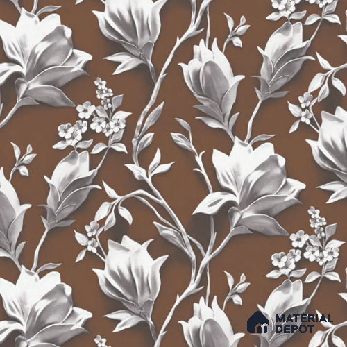 8005 | 10 Meter x 21 Inches Florals Look Wallpaper - 57.37 Sq. Ft. | Minimum 15% wastage during installation