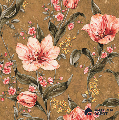8024 | 10 Meter x 21 Inches Florals Look Wallpaper - 57.37 Sq. Ft. | Minimum 15% wastage during installation