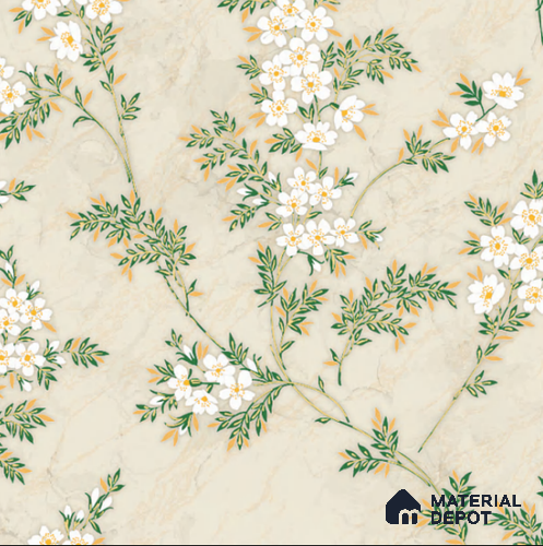 8047 | 10 Meter x 21 Inches Florals Look Wallpaper - 57.37 Sq. Ft. | Minimum 15% wastage during installation