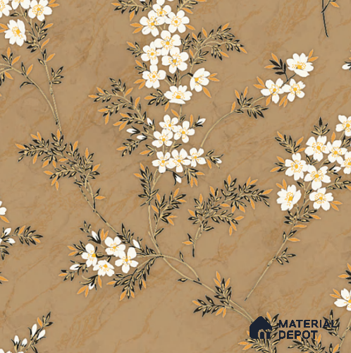 8049 | 10 Meter x 21 Inches Florals Look Wallpaper - 57.37 Sq. Ft. | Minimum 15% wastage during installation