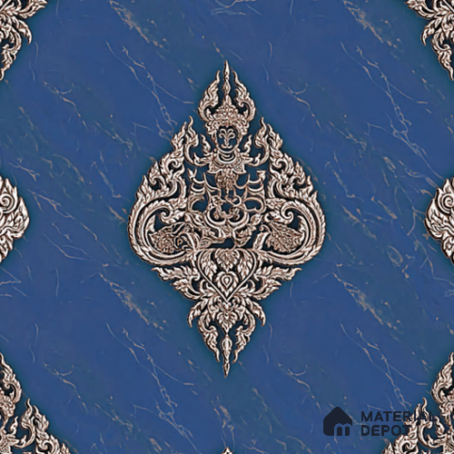 8055 | 10 Meter x 21 Inches Damask Look Wallpaper - 57.37 Sq. Ft. | Minimum 15% wastage during installation