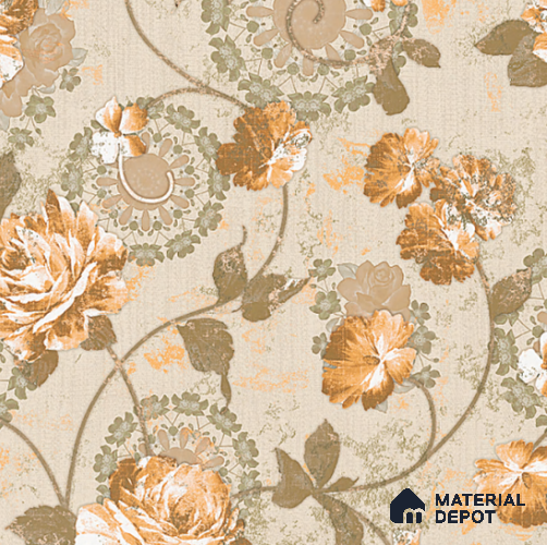 8063 | 10 Meter x 21 Inches Florals Look Wallpaper - 57.37 Sq. Ft. | Minimum 15% wastage during installation