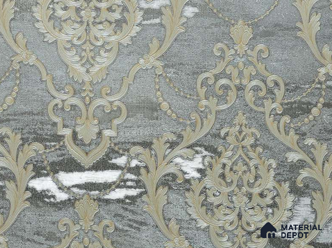 88003 | 5 Meter x 42 Inches Damask Look Wallpaper - 57.41 Sq. Ft. | Minimum 15% wastage during installation