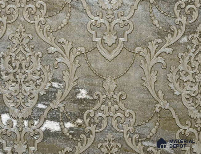88005 | 5 Meter x 42 Inches Damask Look Wallpaper - 57.41 Sq. Ft. | Minimum 15% wastage during installation