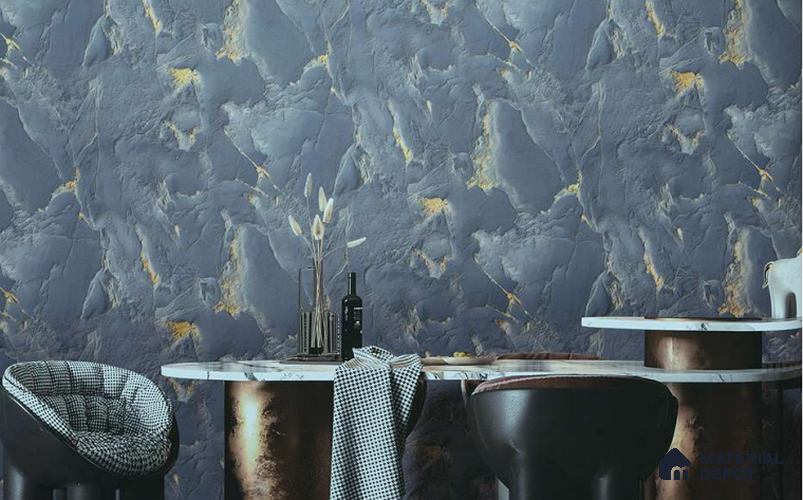 88501 | 5 Meter x 42 Inches Marble Look Wallpaper - 57.41 Sq. Ft. | Minimum 10% wastage during installation