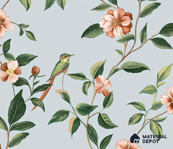 88655-2 | 4 Meter x 42 Inches Florals Look Wallpaper - 45.93 Sq. Ft.