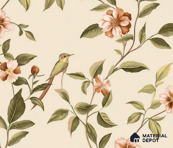 88655-3 | 4 Meter x 42 Inches Florals Look Wallpaper - 45.93 Sq. Ft.