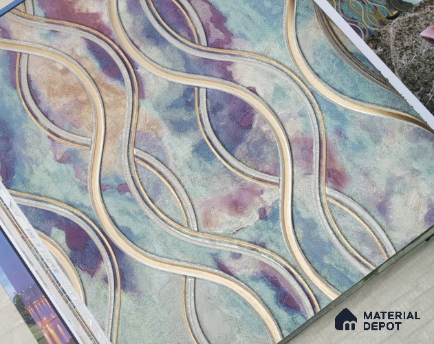 888021 | 10 Meter x 21 Inches Patterned Look Wallpaper - 57.05 Sq. Ft. | Minimum 15% wastage during installation