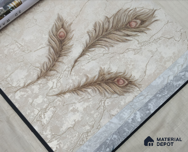 888024 | 10 Meter x 21 Inches Patterned Look Wallpaper - 57.05 Sq. Ft. | Minimum 15% wastage during installation