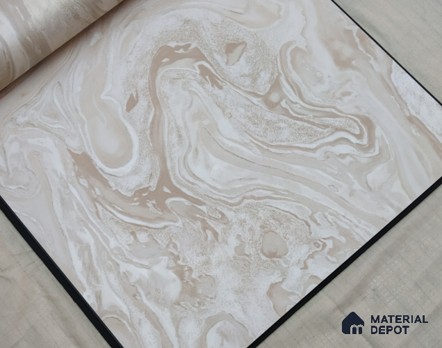888038 | 10 Meter x 21 Inches Marble Look Wallpaper - 57.05 Sq. Ft. | Minimum 10% wastage during installation