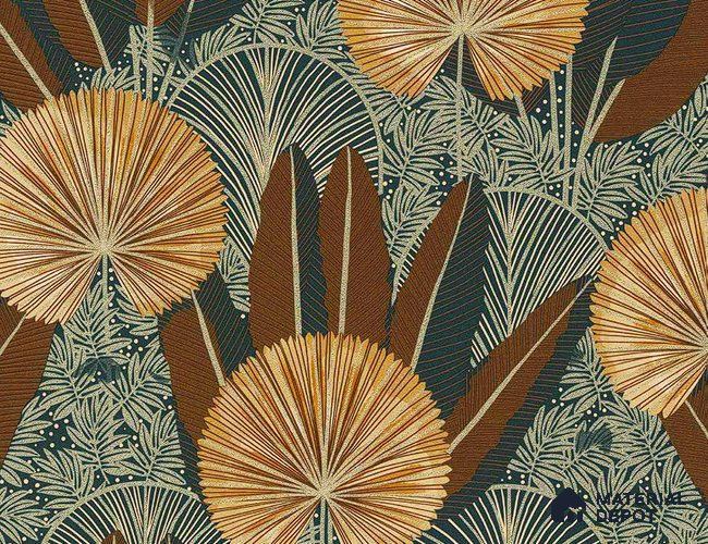 A54703 | 10 Meter x 21 Inches Tropical Look Wallpaper - 57.41 Sq. Ft. | Minimum 15% wastage during installation