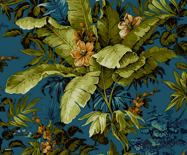 A55801 | 10 Meter x 21 Inches Florals Look Wallpaper - 57.41 Sq. Ft. | Minimum 15% wastage during installation