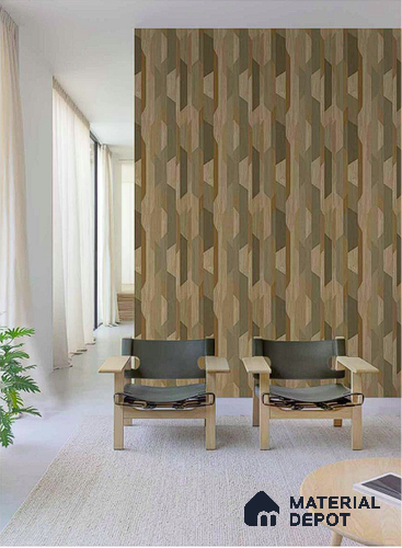 A57002 | 10 Meter x 21 Inches Patterned Look Wallpaper - 57.41 Sq. Ft. | Minimum 15% wastage during installation