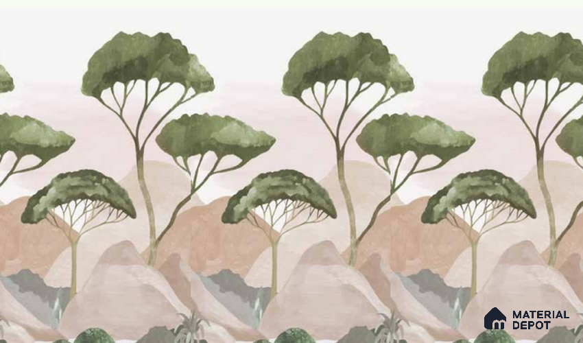 A77401 | 2.8 Meter x 62.59 Inches Nature Look Wallpaper - 47.92 Sq. Ft. | Minimum 15% wastage during installation