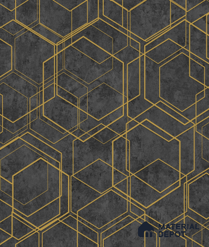AMBL23401 | 10 Meter x 21 Inches Geometric Look Wallpaper - 57.05 Sq. Ft. | Minimum 15% wastage during installation