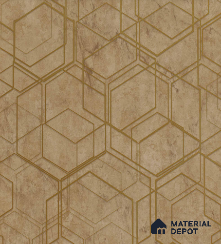 AMBL23413 | 10 Meter x 21 Inches Geometric Look Wallpaper - 57.05 Sq. Ft. | Minimum 15% wastage during installation